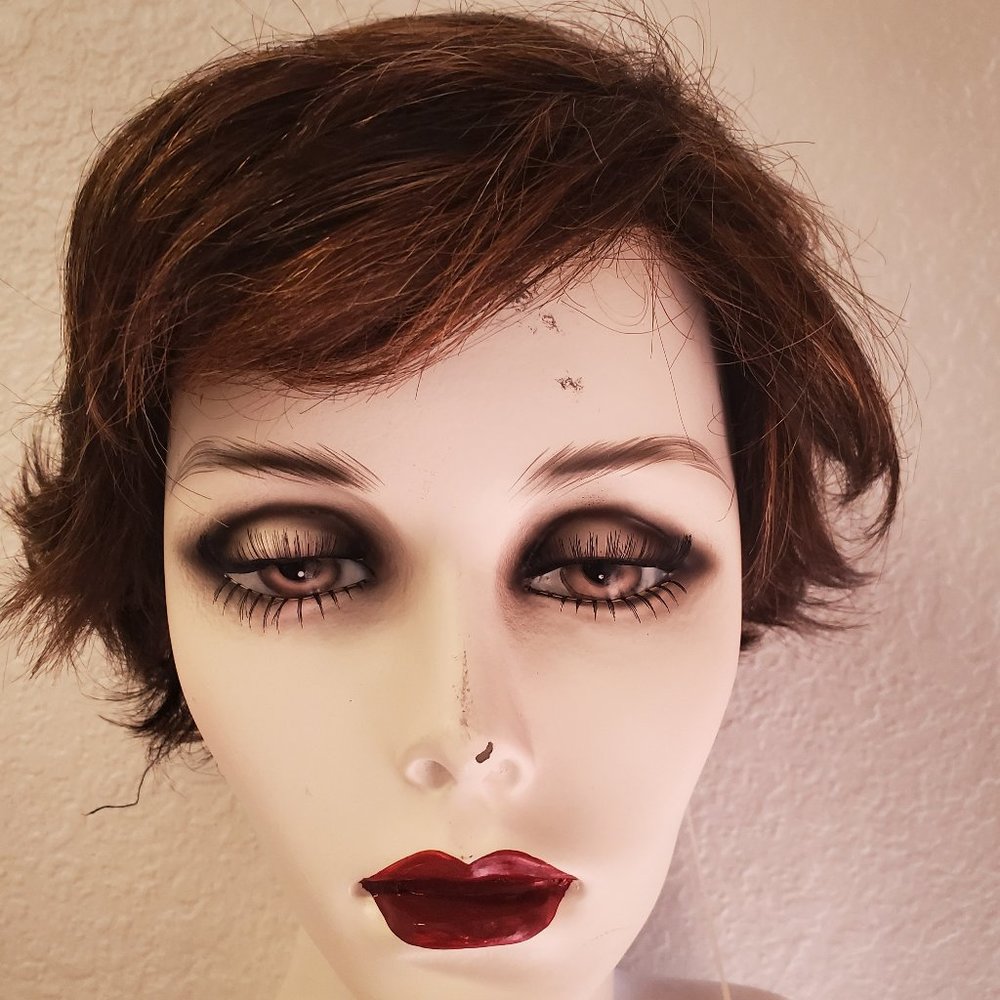 New hair wig. Monofillament. Color: sepia